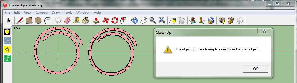 10. Let's explore what happens when the Spiral tool is not active.
