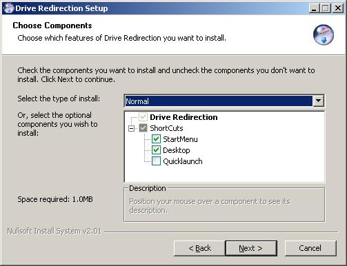 Disable Drive Redirection If enabled the Drive Redirection is switched off. Force read-only connections If enabled the Write Support for the Drive Redirection is switched off.