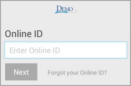 1. In the Online ID field, enter your username from Farmers Trust & Savings Bank Internet Banking.