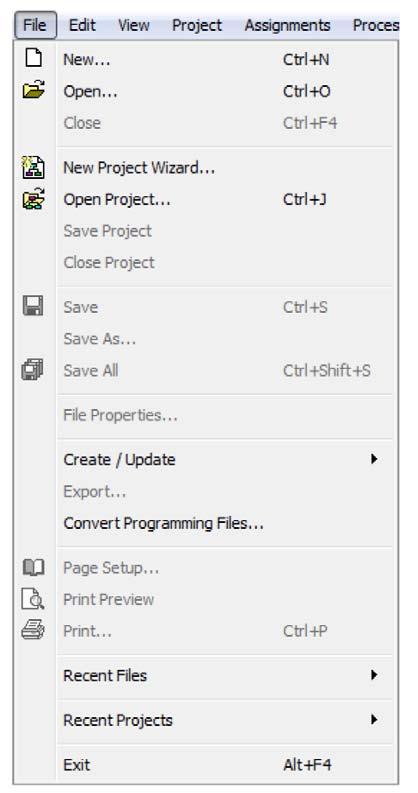 Step 2: Create a New Project Click File Menu Select New Project Wizard
