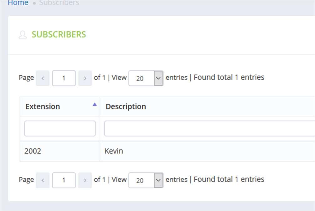 Select the subscriber and you will now be able to set the users features under the settings tab.