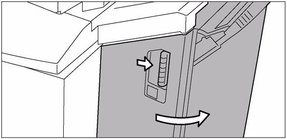 Illustration [70] Open the paper-compartment door