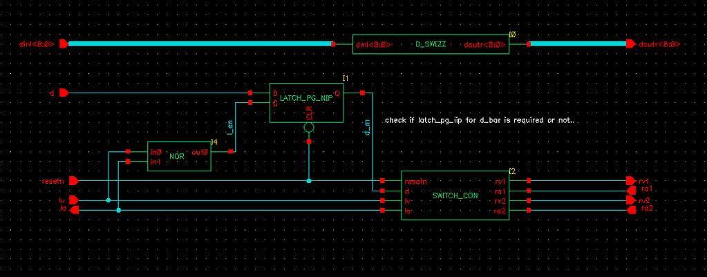 3.3 Design Issues The switch module and join module were designed using Petrify first. But, the generated dynamic gates are still too complex to be built and to analyze operation timing.