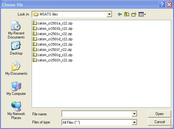 MSATS User Interface Guide - Chapter 7 Data Load Import 5. The selected file is inserted into the File To Upload field. Click Submit to submit the file for validation.