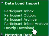 On the main menu, click Data Load Import and then click Dayzip Download. 2.