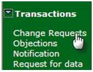 MSATS User Interface Guide - Chapter 4 Transactions When all conditions are met, the change request moves to completed status and the new participant name appears as the FRMP on the main screen.