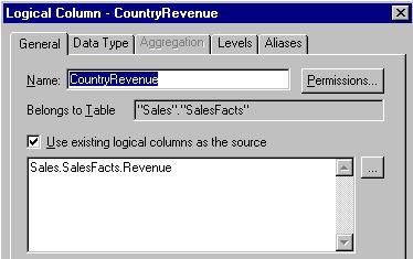 Working in a Repository s Business Model and Mapping Layer Business Model and Mapping Layer Objects You then drag the CountryRevenue, RegionRevenue, and CityRevenue columns into the Country, Region,