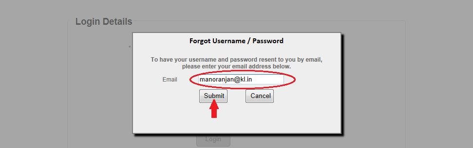 2. Common Features 2.1. Login All users login through the Login screen: To log in to the service, user can enter his registered email id and password.