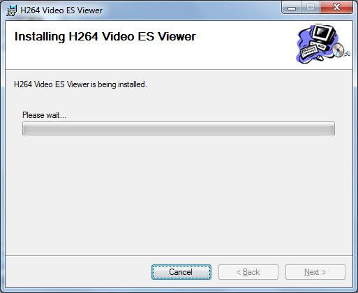 H264 VIDEO ES VIEWER USER S GUIDE 11 While the product is being installed an Installing window shows the installation progress.