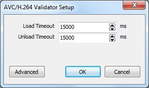 H264 VIDEO ES VIEWER USER S GUIDE 19 The button Validation Module Settings opens the validation module settings dialog.