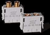 Modules ODU MAC LC Module 2-positions for COAX Contacts, 75 Ω 5 Units = 12 mm Technical Information Frequency range 2.