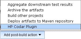 3. Enter the Codar plugin properties as follows: Figure 6: Codar properties n HostName Enter Host Name or IP address of the server in which Codar Application is running.