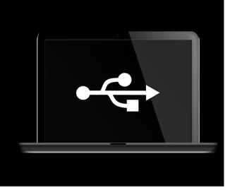 File transfer to a computer Camera To transfer photos/videos to a computer: 1. Turn OFF the camera. 2. Connect the USB cable (supplied) from the camera to a computer USB 3.