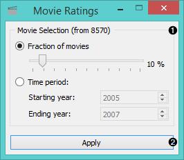 9.3 Example Movie Ratings will output users-by-movies data matrix for further analysis.
