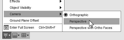 Wireframe Image: The Wireframe Image display option allows the display of the 3D objects using the basic wireframe representation scheme. Orthographic vs.