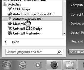 icon on the desktop to start Autodesk Fusion 360.