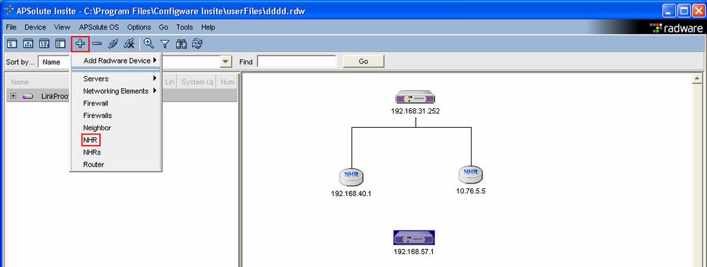 26. Create the following Next Hop Router (NHR) entries on the Branch LinkProof device.