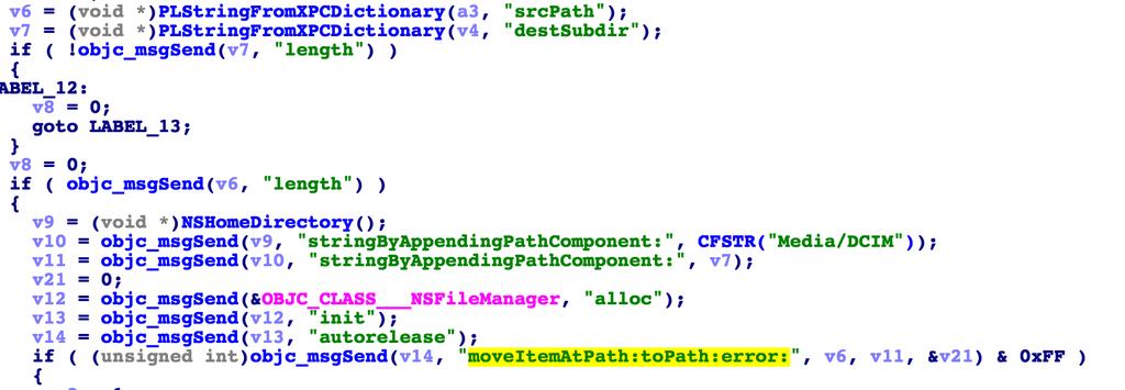 Path Traversal Vulnerability Assetsd has a method to move the file or directory at the specified path to a new