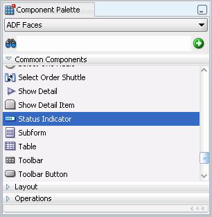 Step 4: Add Layout Components to the Page Figure 3 29 Status Indicator in the