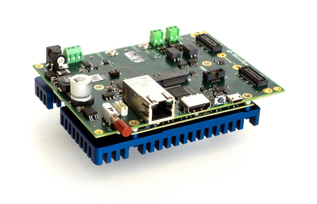 The Module board contains S32V234 processor, external memories and power regulators for the module, while the Carrier board contains all system specific peripherals like