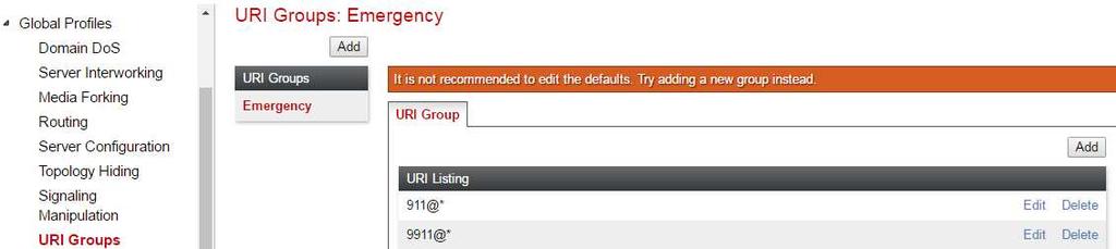 To add an Entry click the ADD button shown and then select the type and