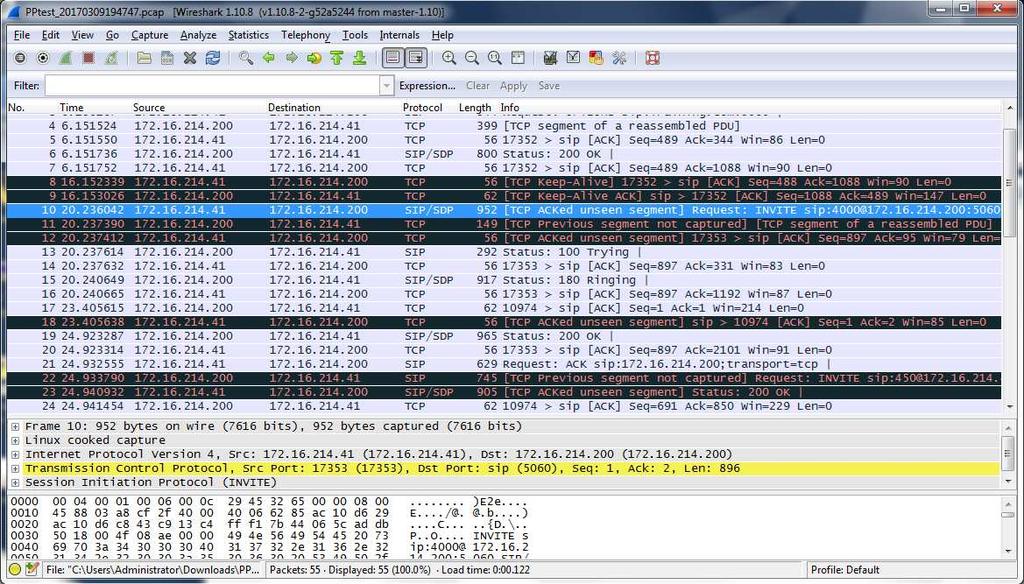 WireSharkTrace As the Trace Capture is already in PCAP format