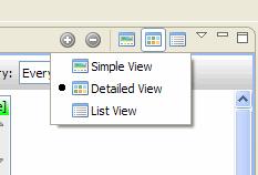 Views Views can be switched by clicking the different view buttons at the top of the Local and Remote Extension areas or by clicking on the drop down view arrow.