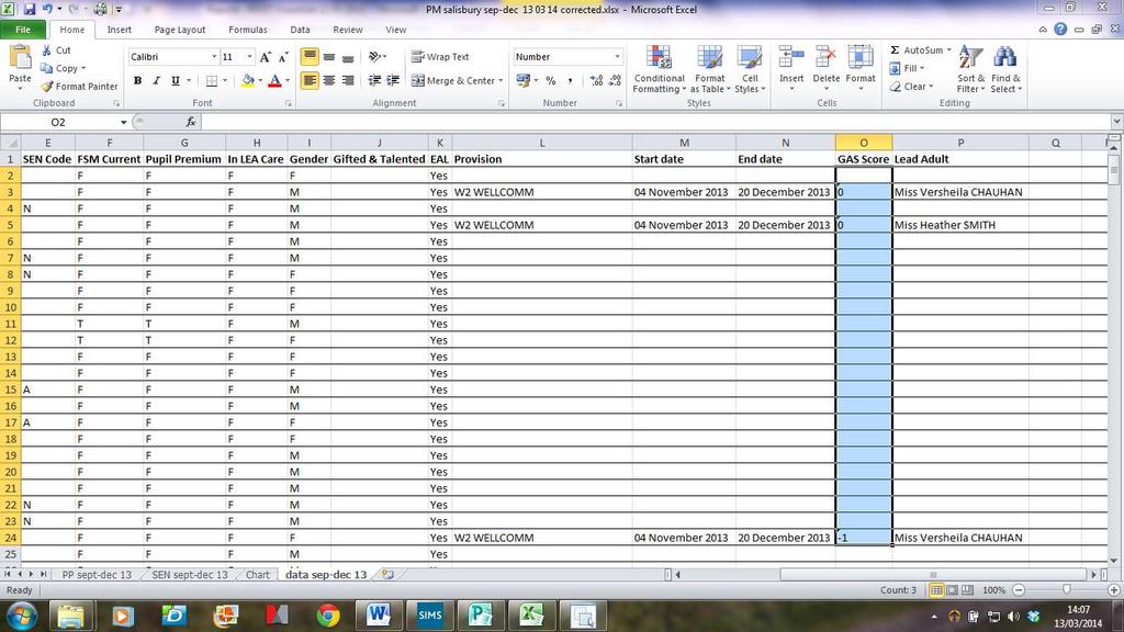 Work with Goal Attainment Scaling (GAS) 24. SIMS exports your GAS scores as TEXT not numbers. (I know!