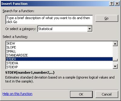 Select the cell where you want to display the result of the function. 2. Click the to the right of the AutoSum button on the Standard toolbar, then select More Functions.