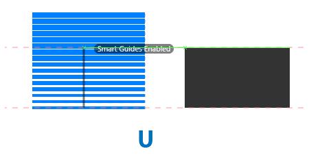 Gradient Tool, when dragging a gradient: U