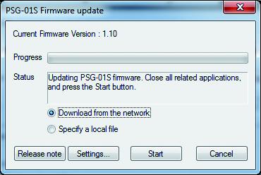 In this section, Windows 7 is used as an example. Notes Firmware update is available onl if the PC/Mac connecting to this unit is connected to the Internet.