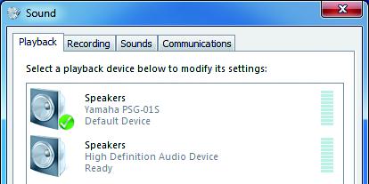 Using in the Listening/ Recording mode 5 Check whether this unit is selected as "Default Device". Follow the procedure below to check whether the PC recognizes this unit properl.