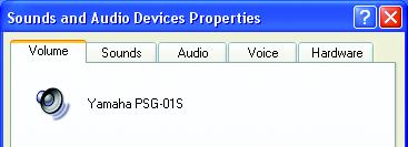 When using Windows XP 1 Click and then select "Audio Device Properties".