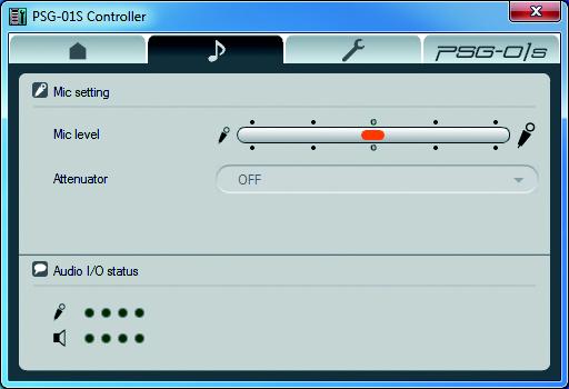 3 Configure the settings. Configure the settings of this unit according to the use environment. About the PSG-01S Controller screen In this section, Windows 7 is used as an example.