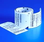 THERMAL TRANSFER L ABELS GENERAL ID LABELS THERMAL TRANSFER PRINTERS &LABELS General Identification CONTINUOUS LABEL ROLLS Clear Polyolefin (B-407) Permanent White Polyester (B-423, B-483 & B-489)