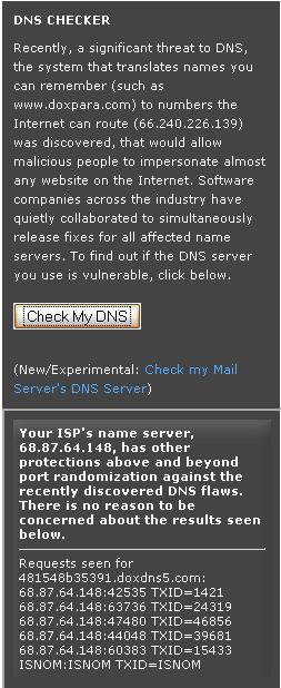 After learning about DNS cache poisoning and the recent developments in the way this attack can be carried out I became a little curious as to how susceptible my internet service provider s DNS