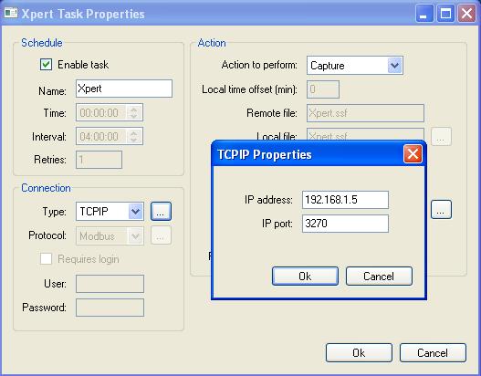 12 An example AutoPoll setup used to receive and store TCPIP reports from an Xpert. A free-trial version of AutoPoll can be downloaded from here: http://www.sutron.com/products/autopoll_software.htm.