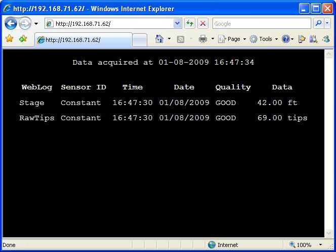 14 10. WEB SERVER The Xpert can be configured to serve-up web pages over TCP/IP using the HTTP protocol.