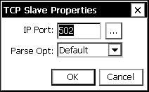 1 ModbusTcp Slave To setup a ModbusTcp Slave, highlight the Modbus Slaves entry on the Setup tab and press New.