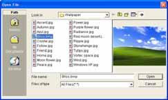3.5 Open the Image File To create the MyImage file from the image file, please open the file from