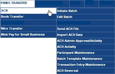 Approving an ACH Batch Business Solutions allows for, and Berkshire Bank strongly suggests using, dual control on ACH.