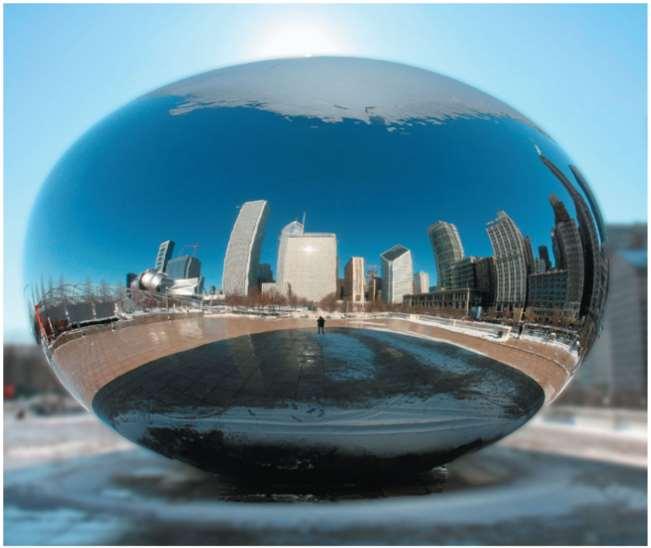 Image Formation with Spherical Mirrors A city