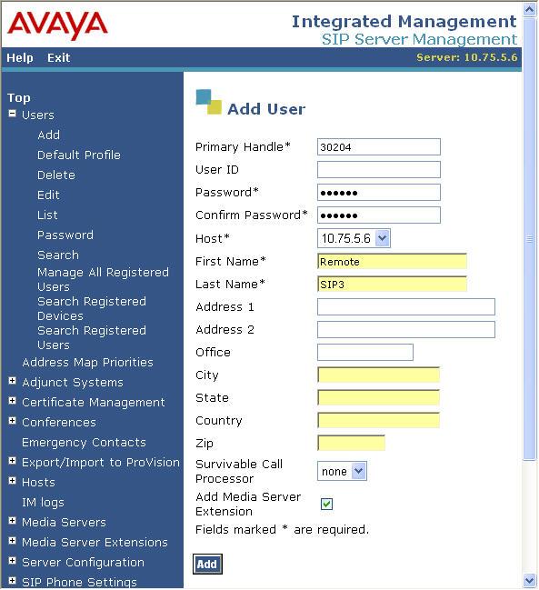 4.2. SIParator Specific Configuration This section describes additional Avaya SES configuration necessary for interoperating with the SIParator.