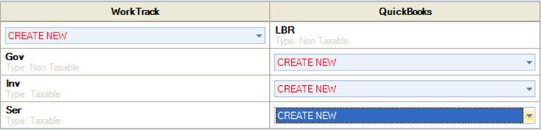 You can click on SELECT SALES TAX CODE and either select CREATE NEW or pick a code from the list to associate it with a QuickBooks sales tax code and vise versa.