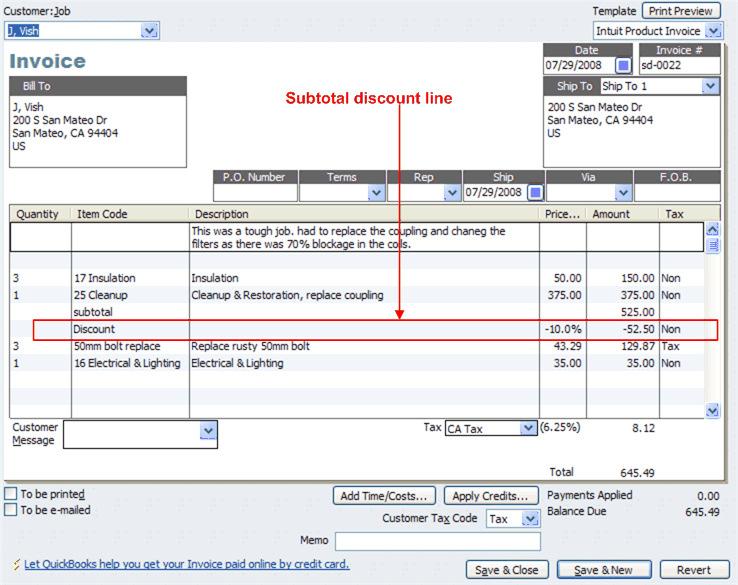 Management (top) will export to QuickBooks as a line item