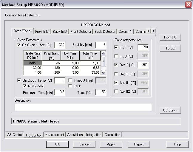 Using the Control Module 4 Using the Control Module New tab GC Control appears in the Method Setup dialog, enabling the setting of the GC control method.