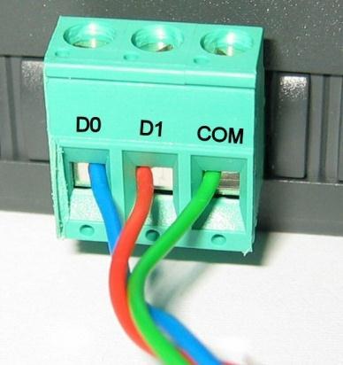 Figure 3 RS485 Connections The RS485 Modbus Interface wires are connected as follows: Description EIA/TIA-485 Name Modbus Name Transceiver Terminal 1, V1 Voltage B/B Data + D0 Transceiver Terminal 0,