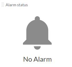 g. Alarm Status If one of the eight alarms mentioned in Variables window is triggered the following screen will appear: h.