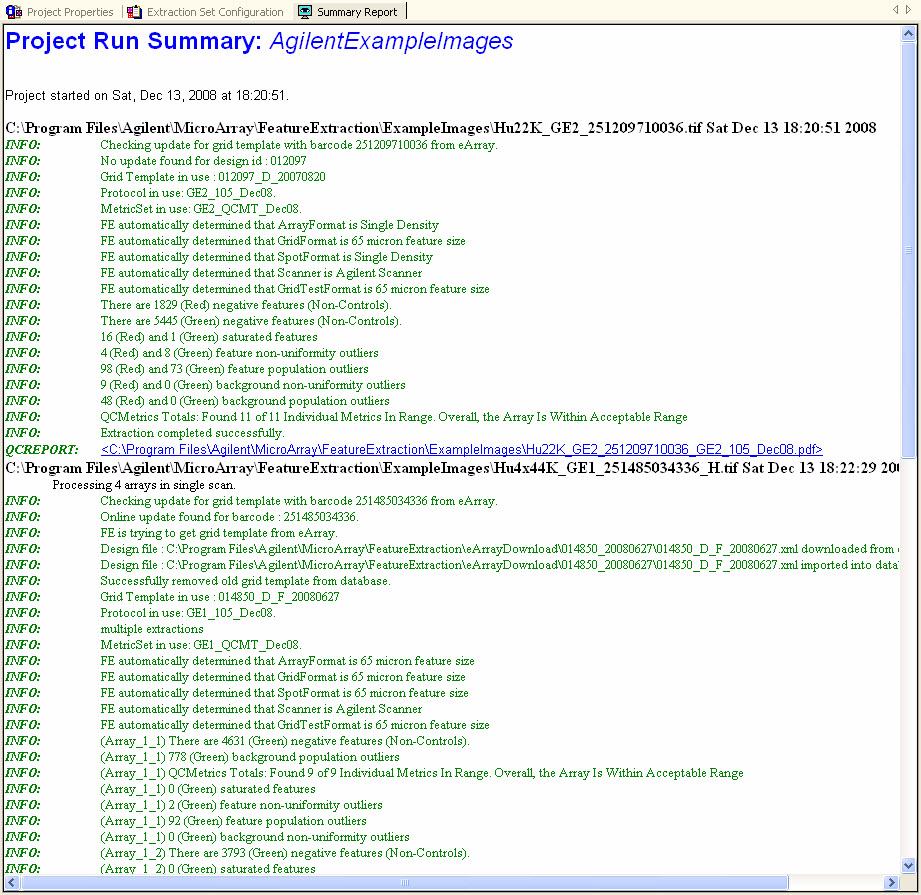 Task 5: View project run summary and QC report.