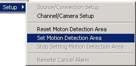 C. Reset Motion Detection Area Instead of the previous motion detection area rectangle, click here
